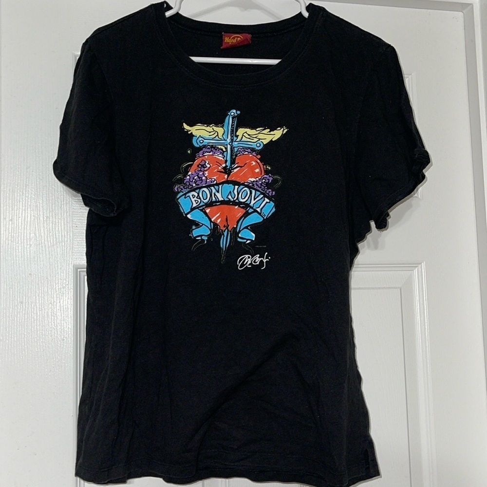 Bon Jovi Hard Rock Cafe t-shirt size